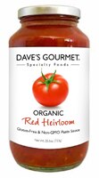 Dave's Gourmet Organic Pasta Sauce Red Heirloom