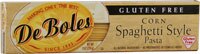 DeBoles Gluten Free Corn Spaghetti Style Pasta -- 8 oz