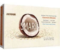Detour Bar Smart Gluten Free Oatmeal Bar Coconut Almond -- 9 Bars