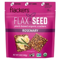 Doctor In The Kitchen Flackers® Organic Flax Seed Crackers Rosemary