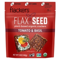 Doctor In The Kitchen Flackers® Organic Flax Seed Crackers Tomato & Basil