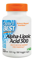 753950002777 - Doctor's Best  Alpha-Lipoic Acid 300 -- 300 mg - 180 Veggie Caps