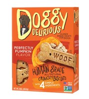 Doggy Delirious Crunchy Biscuit Treats For Dogs Pumpkin