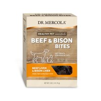 Dr. Mercola Healthy Pets Beef & Bison Bites Pet Treats for Dogs & Cats