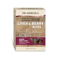 Dr. Mercola Healthy Pets Beef Liver & Berry Bites Pet Treats For Dogs & Cats