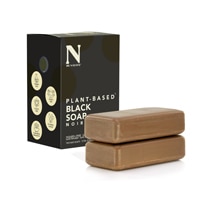 855548002647 - Dr. Natural  Black Bar Soap -- 4 oz Each / 2 Pack