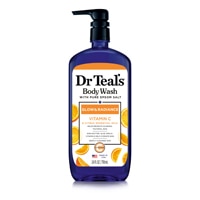Dr Teal's Body Wash with Pure Epsom Salt - Glow & Radiance Vitamin C Citrus