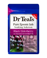 Dr. Teal's Pure Epsom Salt Soaking Solution Black Elderberry with Vitamim D