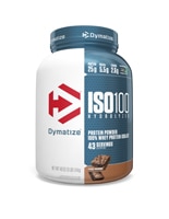Dymatize ISO•100 Hydrolyzed 100% Whey Protein Isolate Fudge Brownie