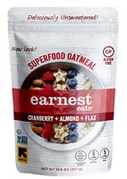 Earnest Eats Superfood Oatmeal Gluten Free Cranberry Almond Flax - 12.6 oz