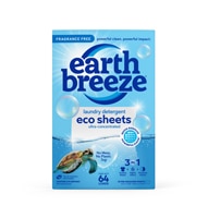Earth Breeze Laundry Detergent Eco Sheets 64 Loads Fragrance Free