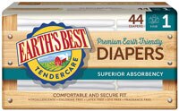 Earth's Best Chlorine Free Diapers Size 1 - 44 Diapers