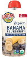 Earth's Best Organic Baby Food Puree Banana Blueberry - 4 oz