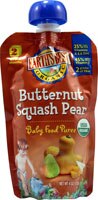 Earth's Best Organic Baby Food Puree Butternut Squash Pear - 4 oz