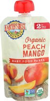 Earth's Best Organic Baby Food Puree Peach Mango - 4 oz