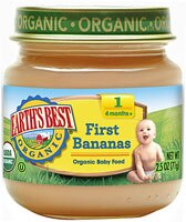 Earth's Best Organic Baby Food Stage 1 First Bananas - 2.5 oz