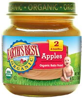 Earth's Best Organic Baby Food Stage 2 Apple - 4 oz