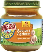 Earth's Best Organic Baby Food Stage 2 Apples and Apricots - 4 oz