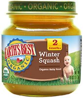 Earth's Best Organic Baby Food Stage 2 Winter Squash - 4 oz