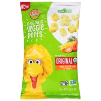 Earth's Best Organic Sesame Street Toddler Snacks Veggie Puffs Original