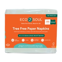 EcoSoul Paper Lunch Napkin Bamboo 2-ply White