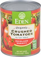 Eden Foods Organic Crushed Tomatoes No Salt Added Heirloom Variety