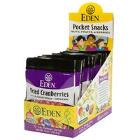 Eden Foods Pocket Snacks Organic Dried Cranberries