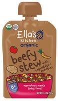 Ella's Kitchen Organic Baby Food Stage 2 Mouth Watering Beef Medley Beef with Vegetables & Potatoes - 4.5 oz