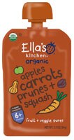 Ella's Kitchen Organic Baby Food Super Smooth Puree Apples, Carrots, Prunes + Butternut Squash - 3.5 oz