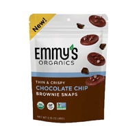 Emmy's Organics Crispy Brownie Snaps Chocolate Chip