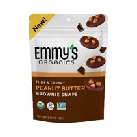 Emmy's Organics Crispy Brownie Snaps Peanut Butter