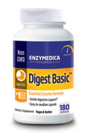 Enzymedica Digest Basic Digestive Enzymes for Sensitive Stomachs & Fast-Acting Gas & Bloating Relief