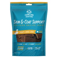 Farmland Traditions Dog Jerky Treats Skin & Coat Support Chicken Recipe