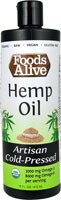 Foods Alive Organic Artisan Cold Pressed Oil Hemp