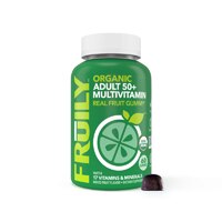 Fruily Organic Adult 50+ Multivitamin Real Fruit Gummy Mixed Fruit