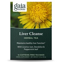 Gaia Herbs Liver Cleanse Herbal Tea Caffeine-Free