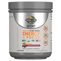 Garden of Life Sport Organic Pre-Workout Energy + Focus Sugar Free Blackberry Cherry