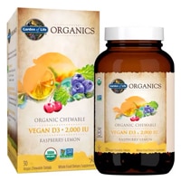 Garden of Life mykind Organics Chewable Vegan D3 Raspberry Lemon