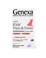 Genexa Kids Pain & Fever Acetaminophen Ages 2-11 Grape