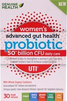 Genuine Health Women's Advanced Gut Health Probiotic Daily UTI