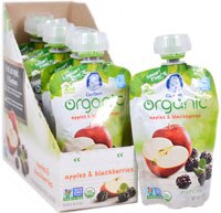 Gerber 2nd Foodsåº Organic Baby Food Apples & Blackberries - 6 Pouches
