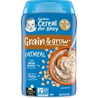 Gerber Grain & Grow Stage 1 Oatmeal Non-GMO Cereal