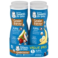 Gerber Grain & Grow Stage 2 Puff Snack Non-GMO Banana & Strawberry Apple