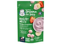 Gerber Organic Baby Food Stage 2 Snack Yogurt Melts Banana Strawberry