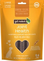 Get Naked Natural Dental Stick Adult Dog Treats Joint Health 6.6 oz Chicken Flavor - Large