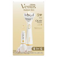 Gillette Radiant Skin Women's Razor Kit with Olay Moisturizer