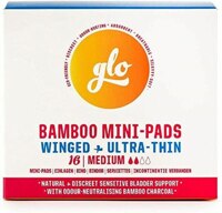 Glo Organic Bamboo Mini-Pads with Wings for Sensitive Bladder - Medium