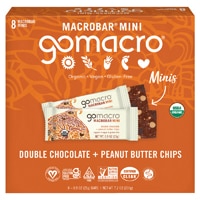 Go Macro Organic Gluten Free Macor Mini Bars Double Chocolate & Peanut Butter Chips