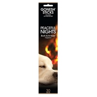 Gonesh Incense Blended Scent - Peaceful Nights Bark & Amber