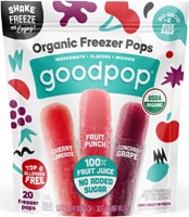 856920005539 - GoodPop  Organic Freezer Pops Variety  -- 20 Pops